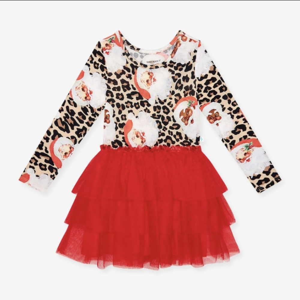 Posh Peanut Lana Claus Tulle Dress 3/4t NWT/NIB